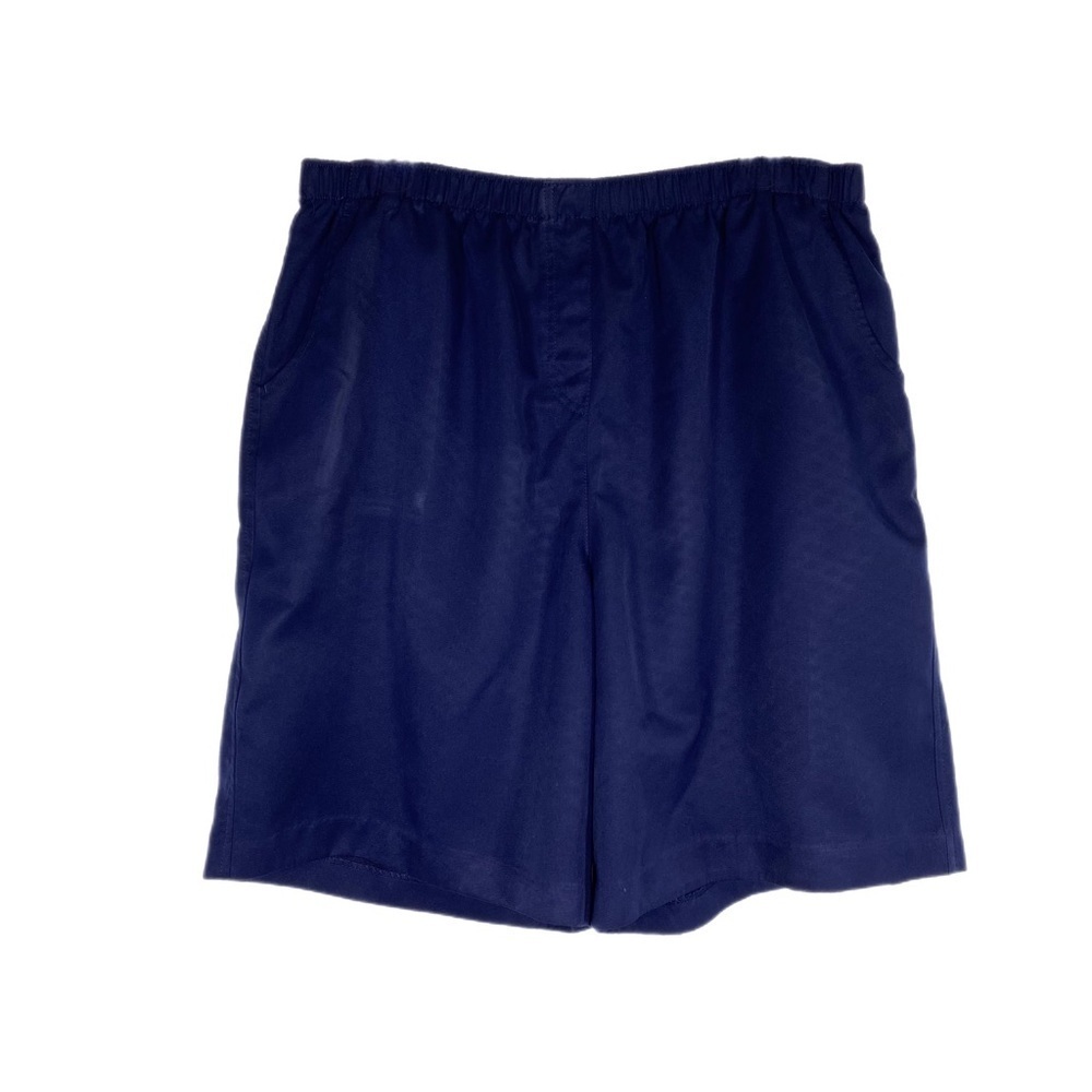Kim Rogers Elastic Waist Navy Blue Pull-On Shorts